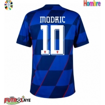 Camiseta Croacia Luka Modric #10 Visitante Equipación Eurocopa 2024 manga corta